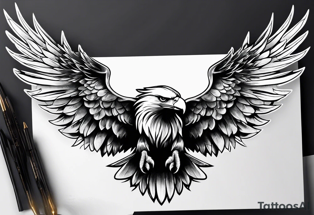 eagle wings tattoo idea