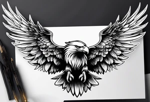 eagle wings tattoo idea