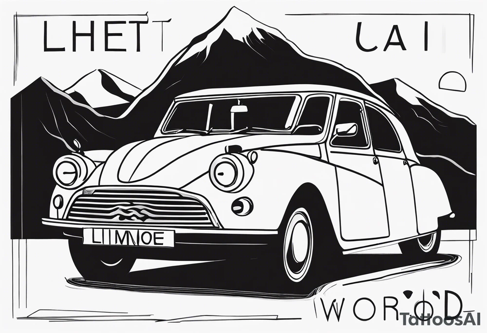 Het woord "limone" met de o een citroen tattoo idea
