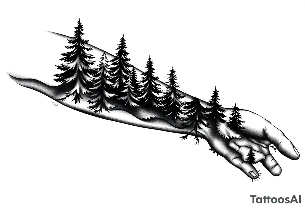 Coniferouse formstabil silhouette forearm tattoo tattoo idea Coniferouse formstabil silhouette forearm tattoo tattoo idea