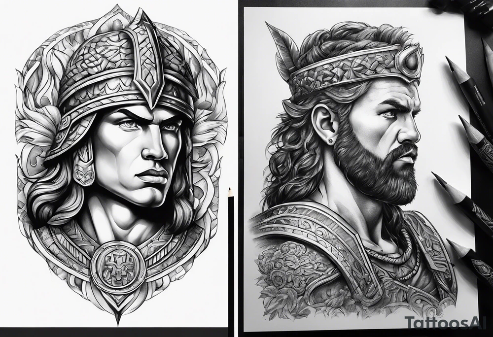 david and goliath tattoo idea