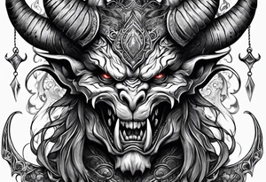 Demon tattoo idea