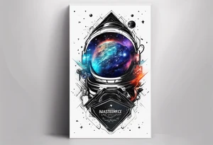 I want the name "Drew" with a space background tattoo idea