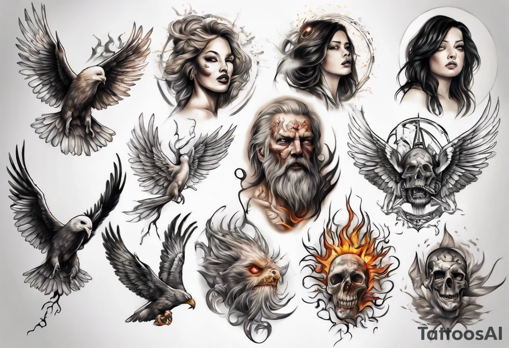 Light liberating people from fear tattoo idea