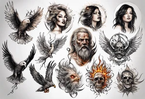 Light liberating people from fear tattoo idea
