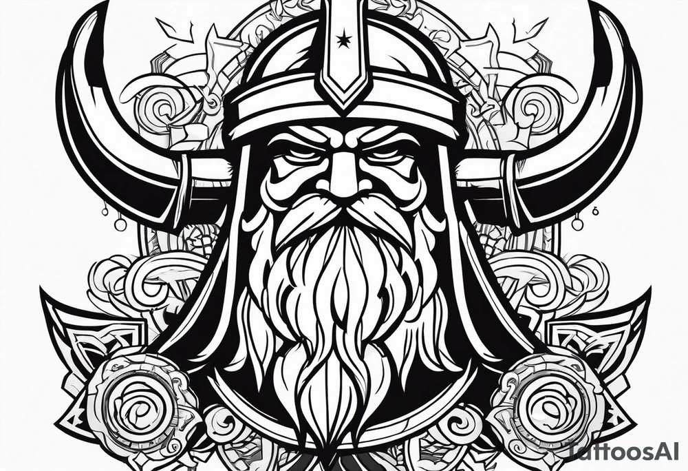 Odin hammer tattoo idea