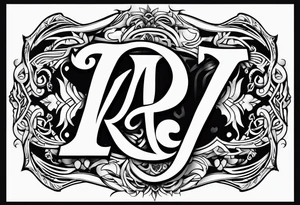 Letters Y and R tattoo idea