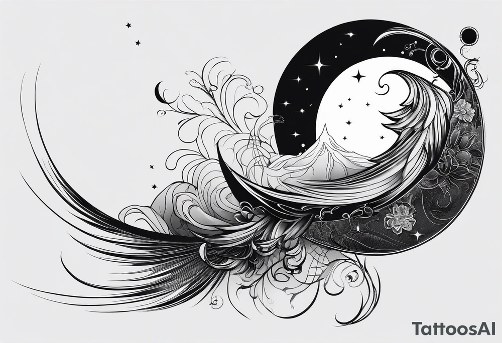 sacred moon tattoo idea