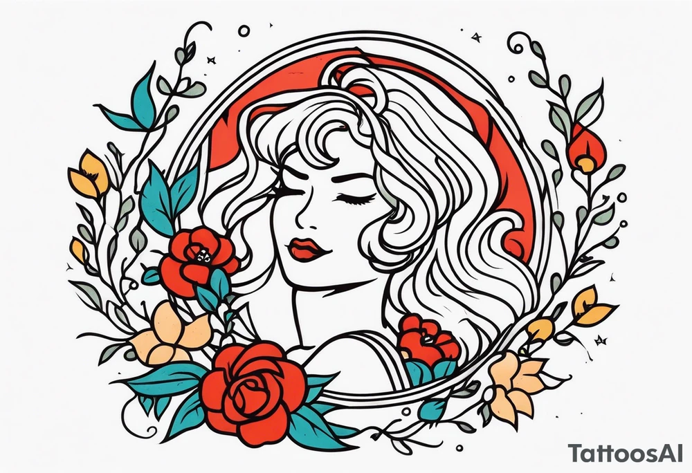 “mom” sailor style tattoo idea