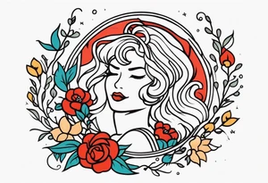 “mom” sailor style tattoo idea