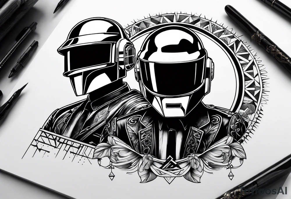 daft punk zrh tattoo idea