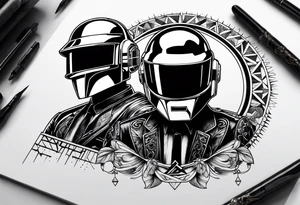 daft punk zrh tattoo idea