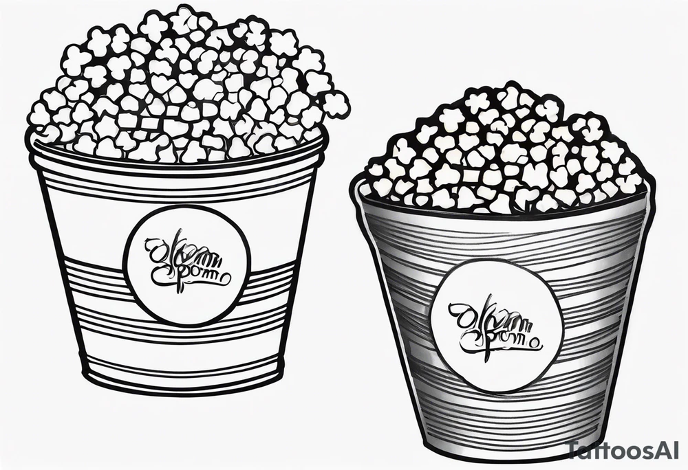 Popcorn tattoo idea
