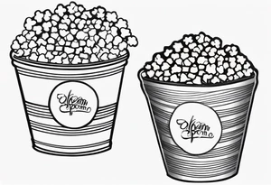 Popcorn tattoo idea