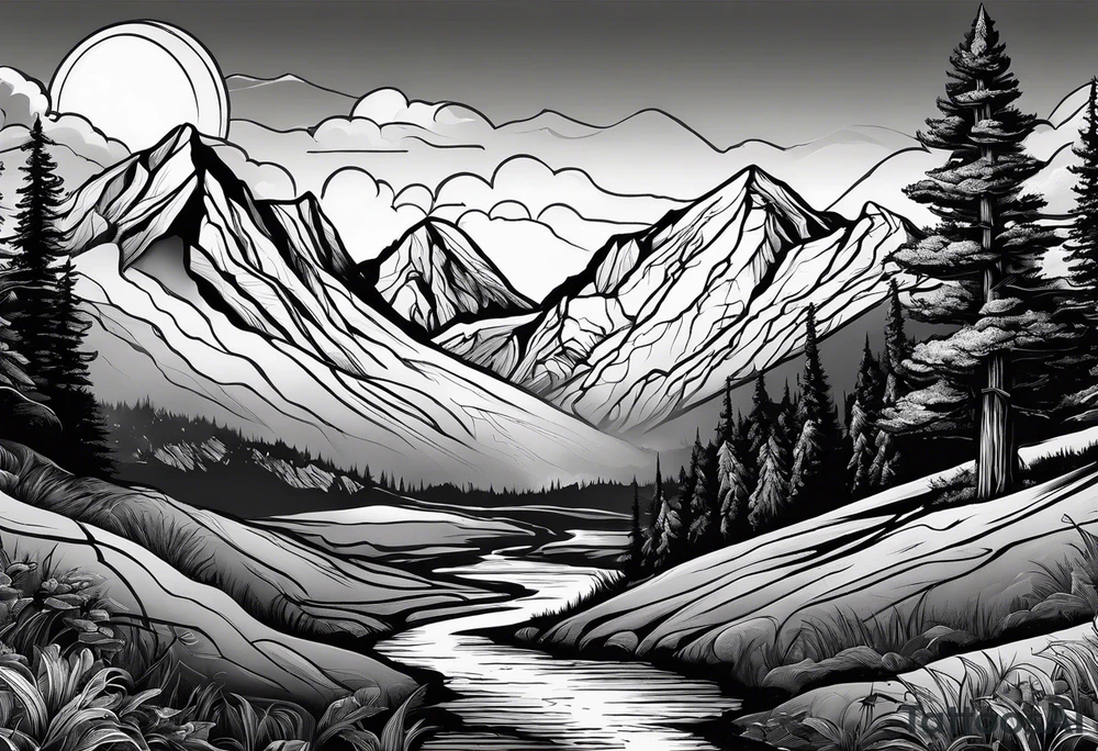 mountain landscape

"Nature Calls" tattoo idea