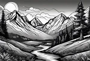 mountain landscape

"Nature Calls" tattoo idea
