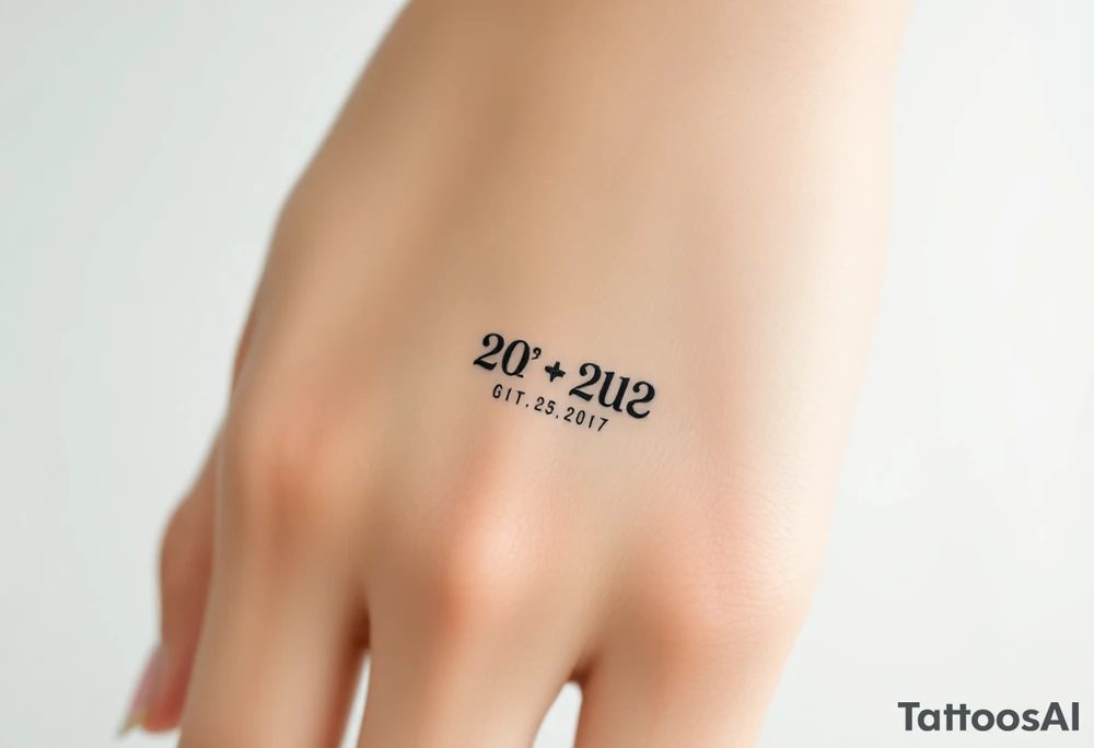 simple and elegant black ring with the wedding date tattoo idea simple and elegant black ring with the wedding date tattoo idea