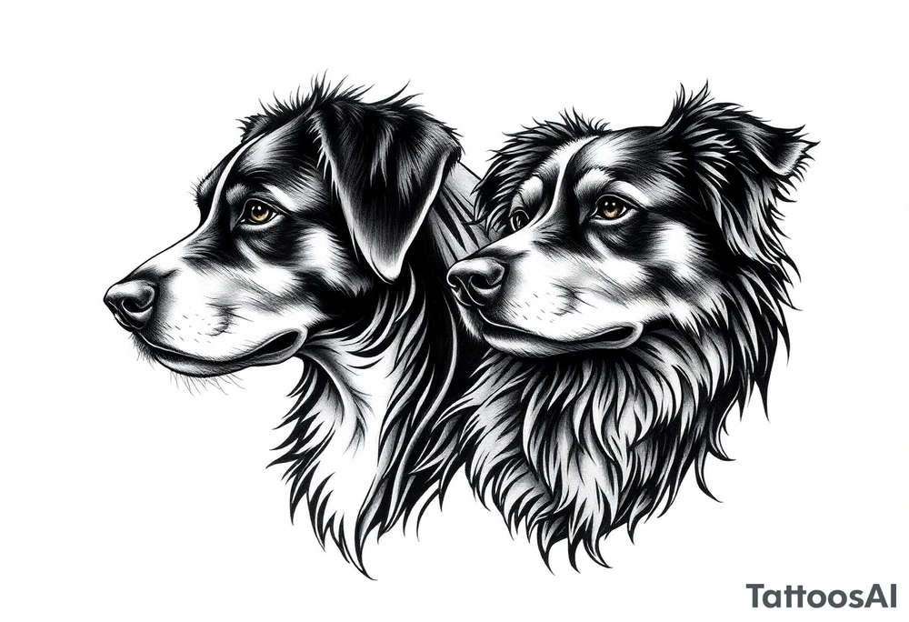 Irish non-religious, dogs tattoo idea