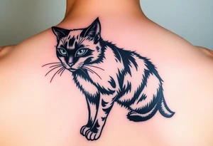 Black Cat tattoo idea