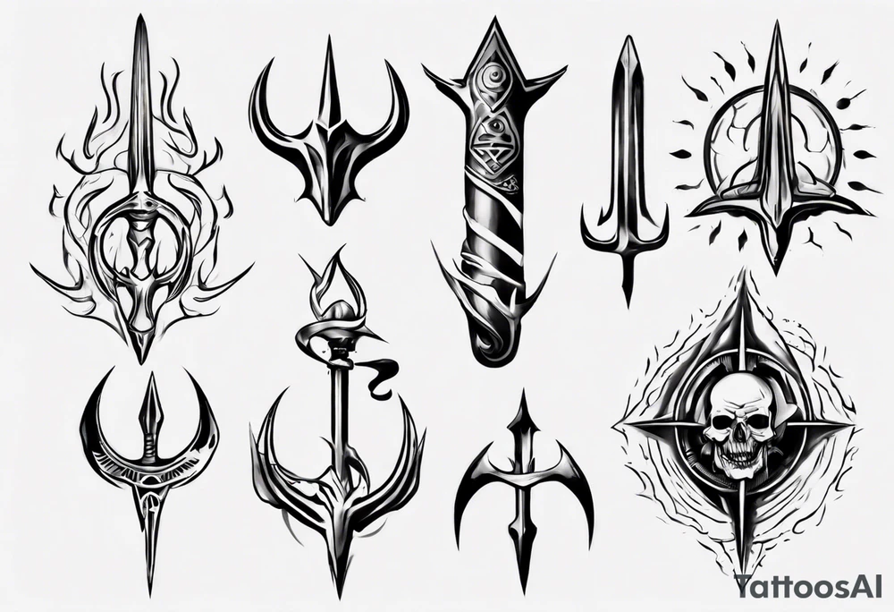 Trident tattoo idea
