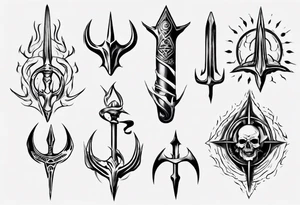 Trident tattoo idea
