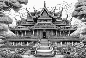 thai temple tattoo idea