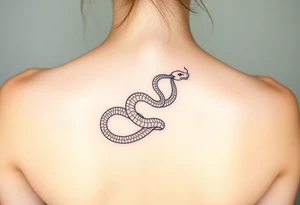Snake shedding tattoo idea