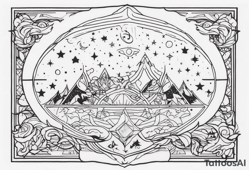 A tattoo that resembles rong for my finger with the word "the universe" tattoo idea