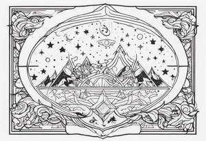 A tattoo that resembles rong for my finger with the word "the universe" tattoo idea