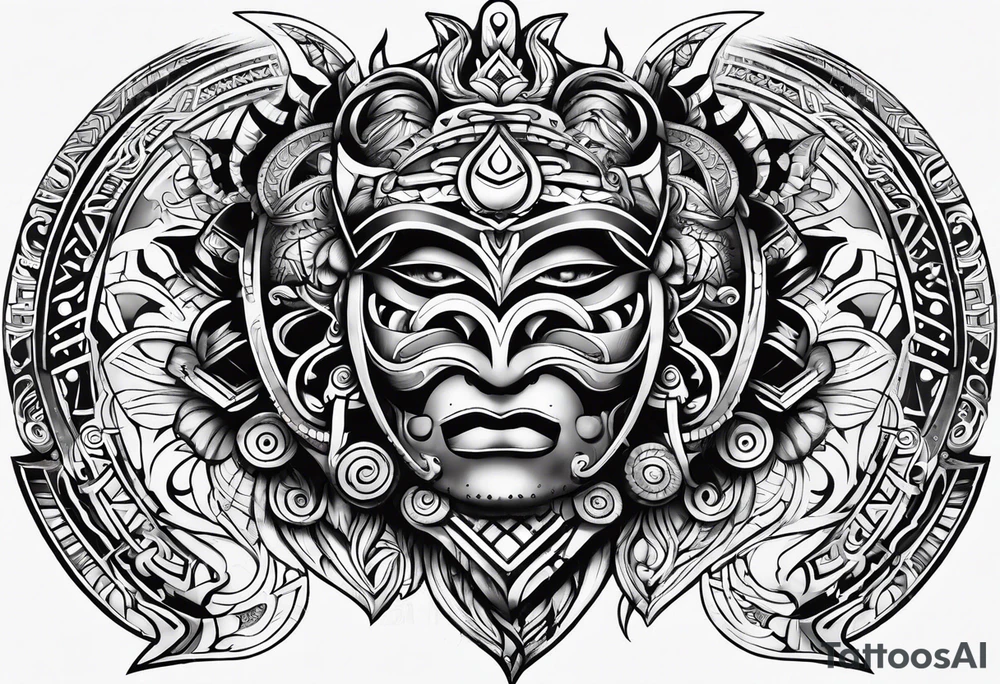 Polynesian tribal tattoo idea