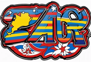 The word "Venezuela" tattoo idea