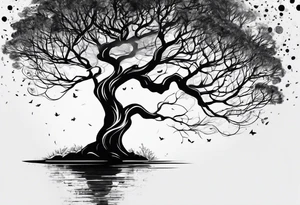 metal tree, forearm tattoo tattoo idea