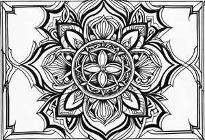 ank cross tattoo idea