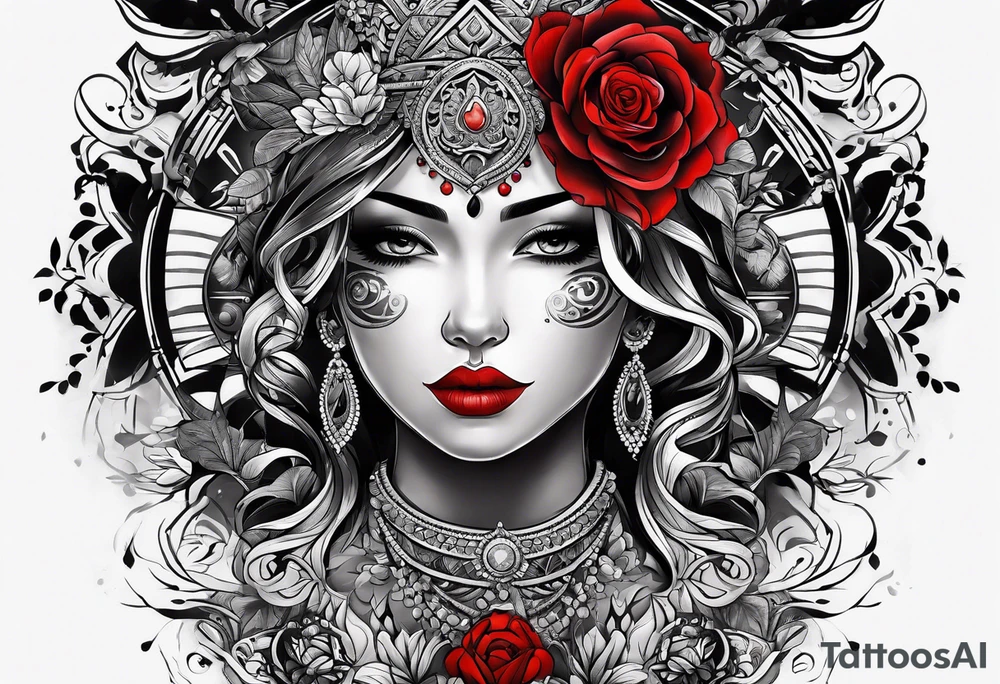 black and red arm tattoo with unique design tattoo idea black and red arm tattoo with unique design tattoo idea