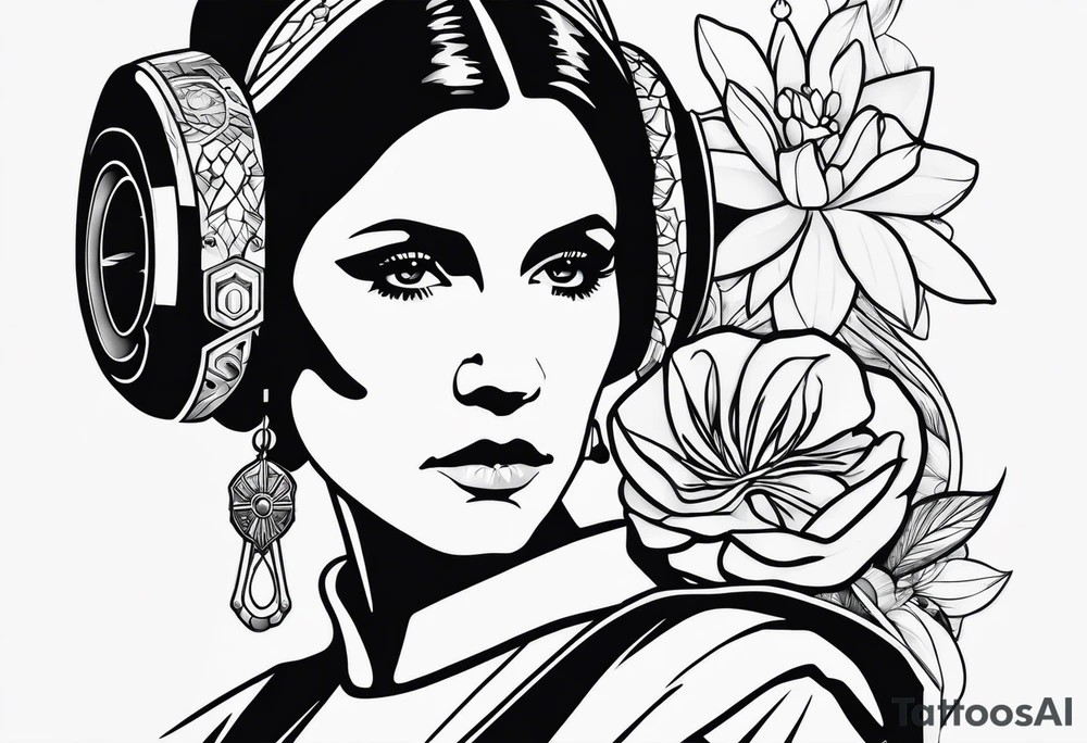 Star wars Leia leadership tattoo idea