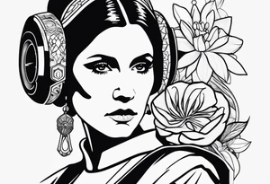 Star wars Leia leadership tattoo idea