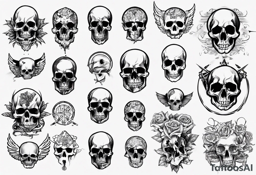 random, anything except skull tattoo idea