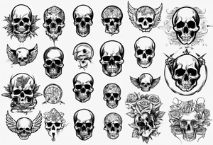 random, anything except skull tattoo idea