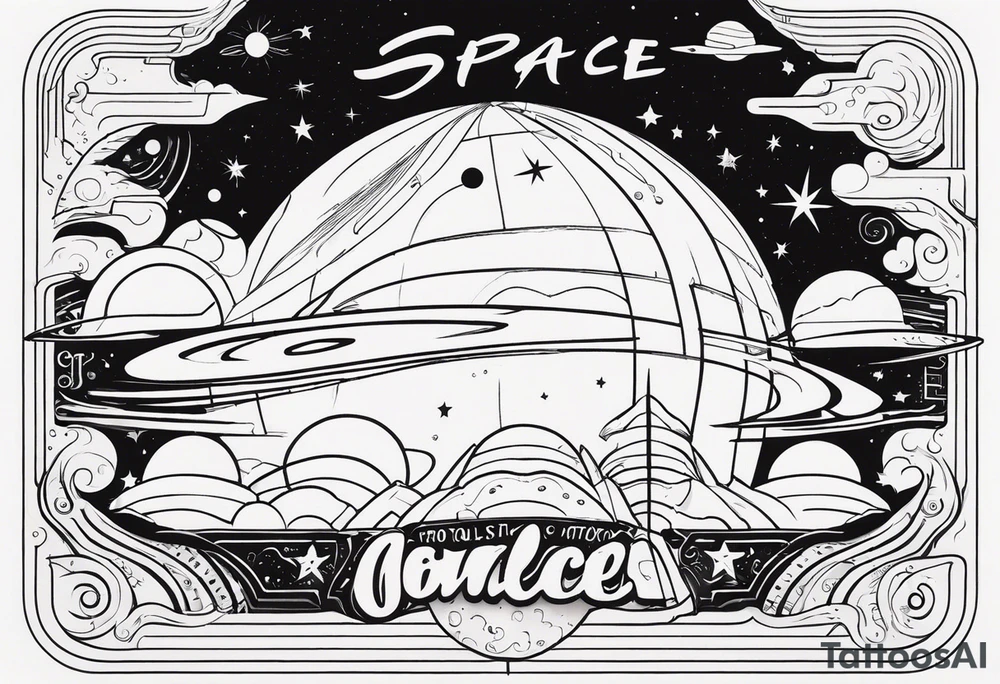 space tattoo idea