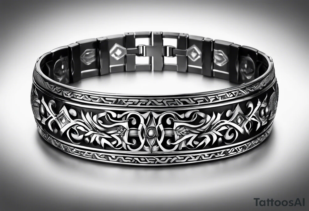 scottish bracelet with MKB tattoo idea