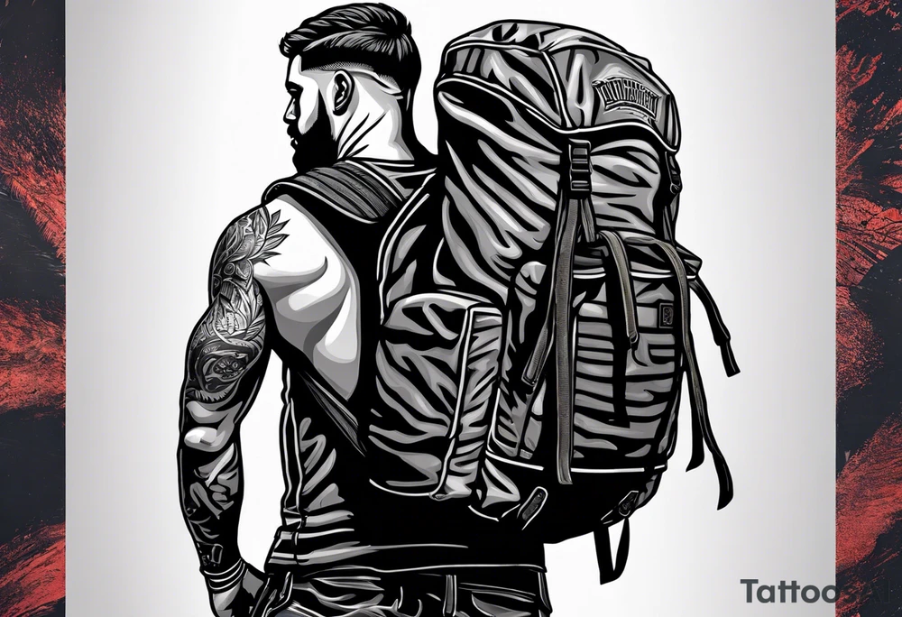 Rucking, brotherhood, shadows, fitness, GrowRuck tattoo idea