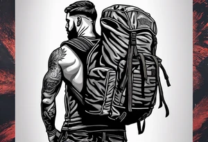 Rucking, brotherhood, shadows, fitness, GrowRuck tattoo idea