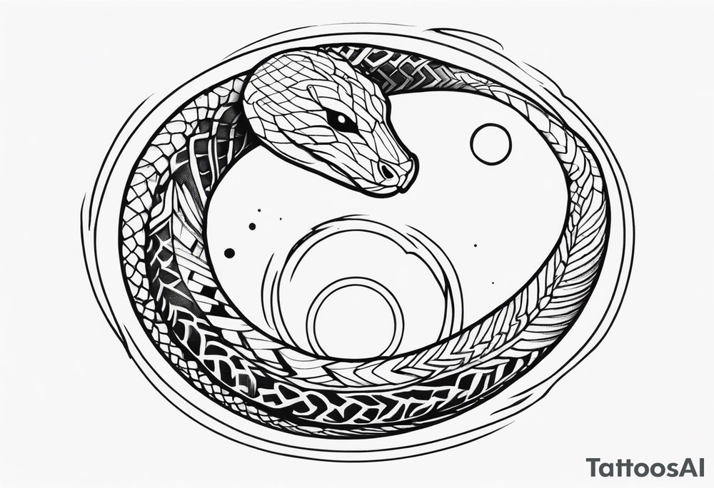 a snake cut i half coming out from black hole tattoo idea a snake cut i half coming out from black hole tattoo idea