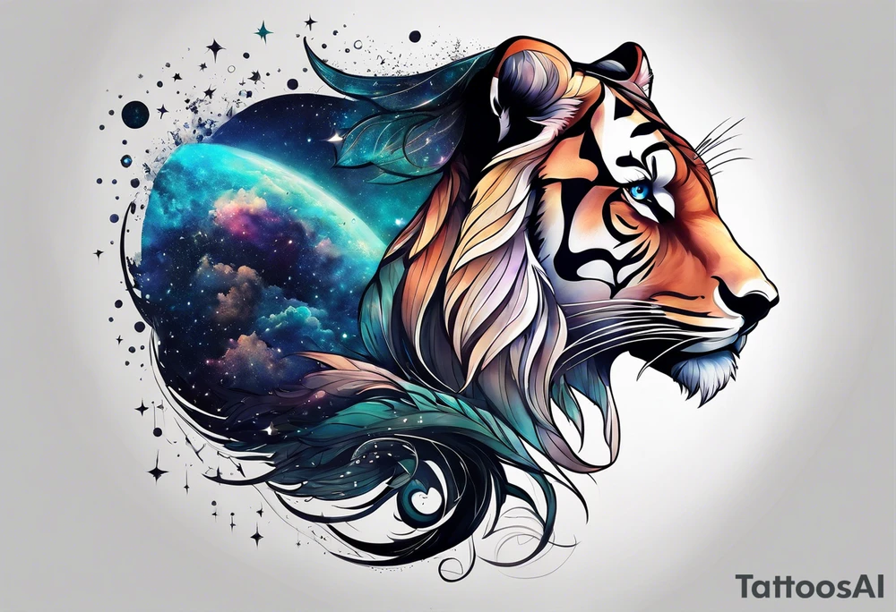 Constellation, animal tattoo idea