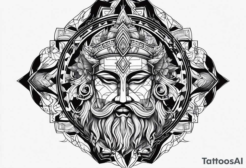 Black god tattoo idea