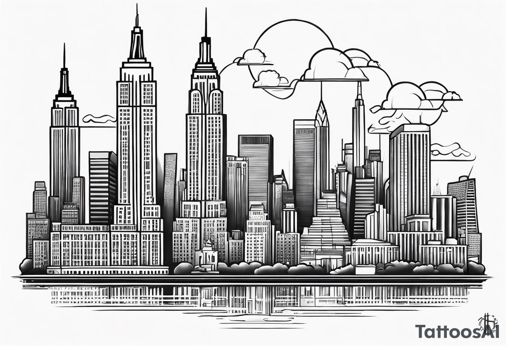 new york and florida small tattoo idea