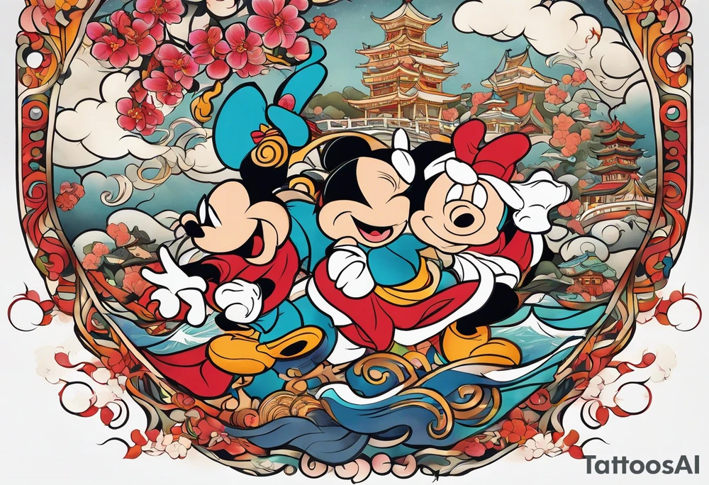 DisneyHerculesCharacters; fun, colorful tattoo idea