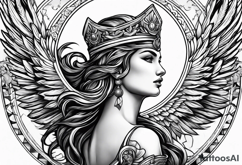 Athena looking up tattoo idea