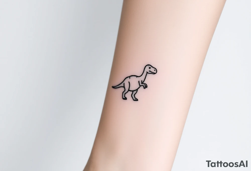 a baby brontosaurus tattoo idea