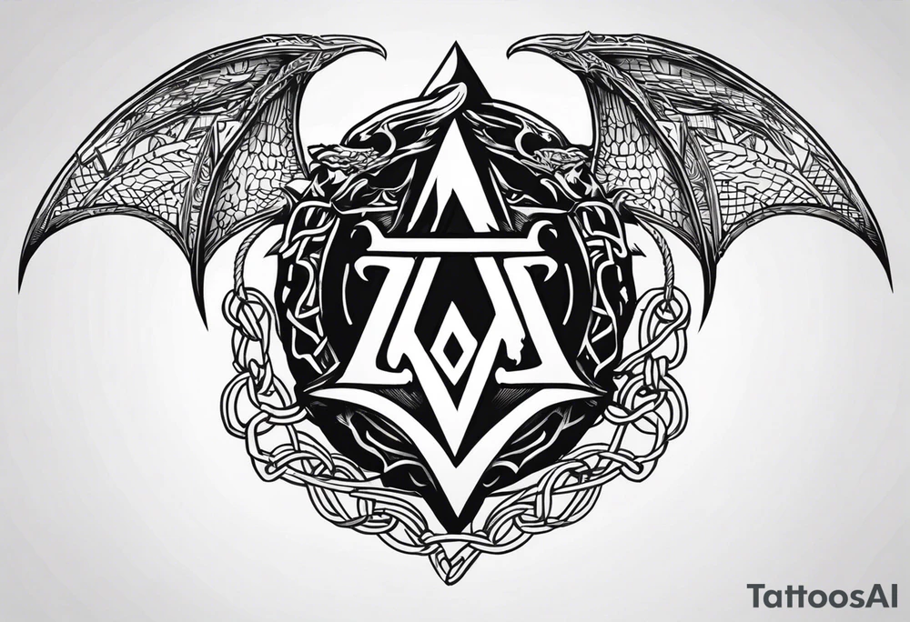 Valhalla sword shield dragon axe Valknut barbed wire chains fire tattoo idea Valhalla sword shield dragon axe Valknut barbed wire chains fire tattoo idea